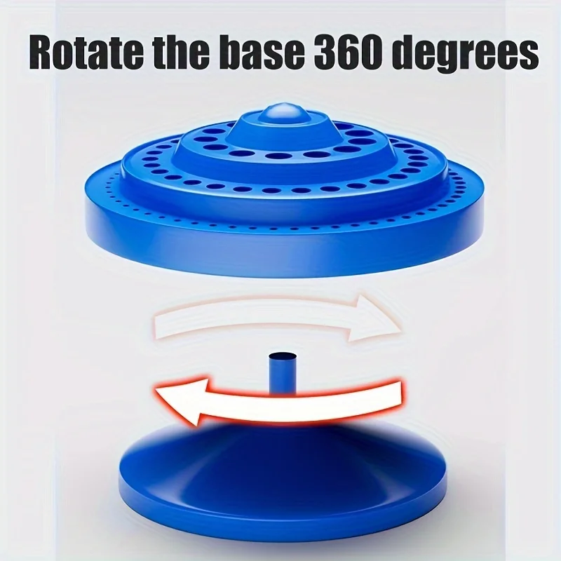 1PC Rotatable Drill Bit Storage Box Organizer for Milling Cutters Taps and Grinding Heads Plastic Tool Rack Case