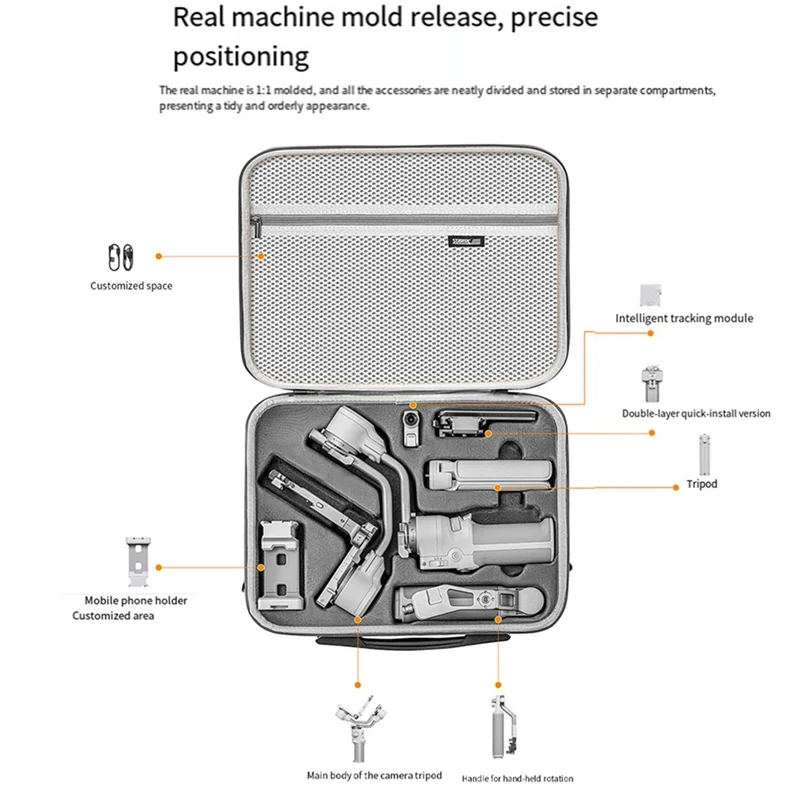 AAAEL - Futerał podróżny na stabilizator ręczny DJI Ronin 4 Mini, przenośna torba na ramię, torba do przenoszenia, futerał do przechowywania RS4 Mini