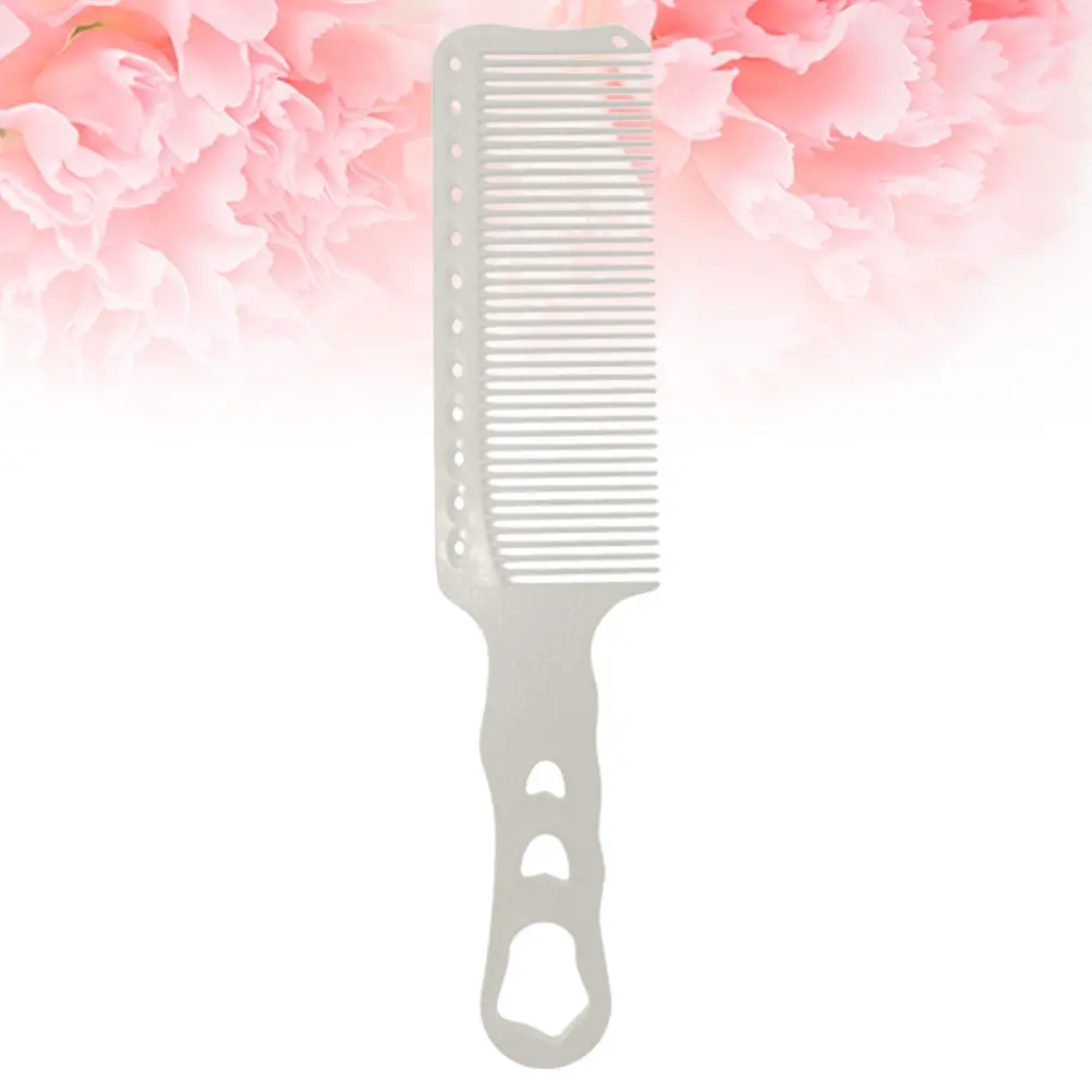 

Resin Haircut Comb White Professional Lightweight Hair Shearing Tool for Men Women Salon Hair Supplies Accessories Oil Head Comb