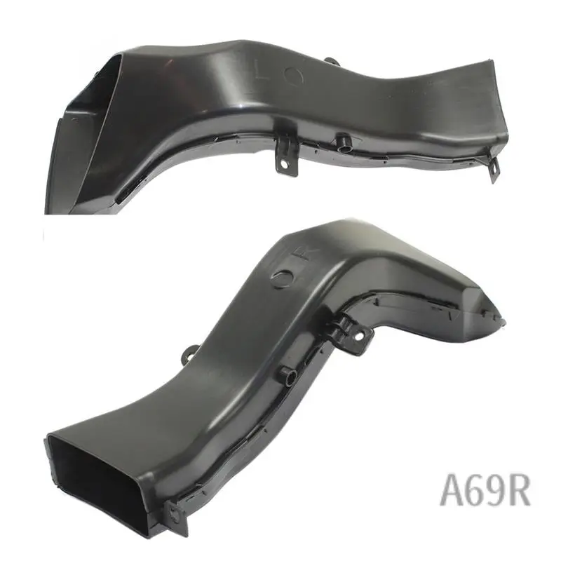 

A69R-1Pair Front Left+Right Radiator Support Air Intake Duct Plastic Black 51748054229 51748054230 For BMW 3 Series F30 F31 Part
