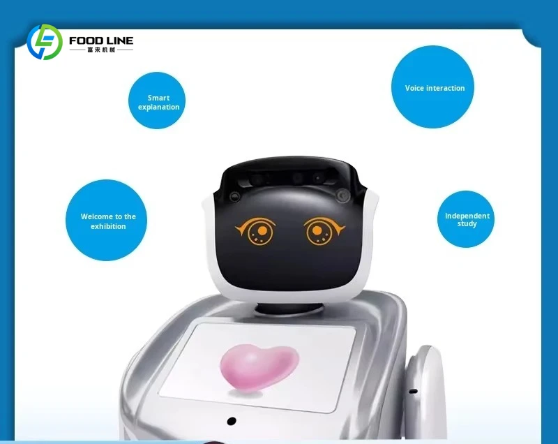 New Automatic Artificial Intelligence Robot Sambo Elf Da Ling Xiaobao Welcome Restaurant Hotel Elderly Companion 5kg Payload