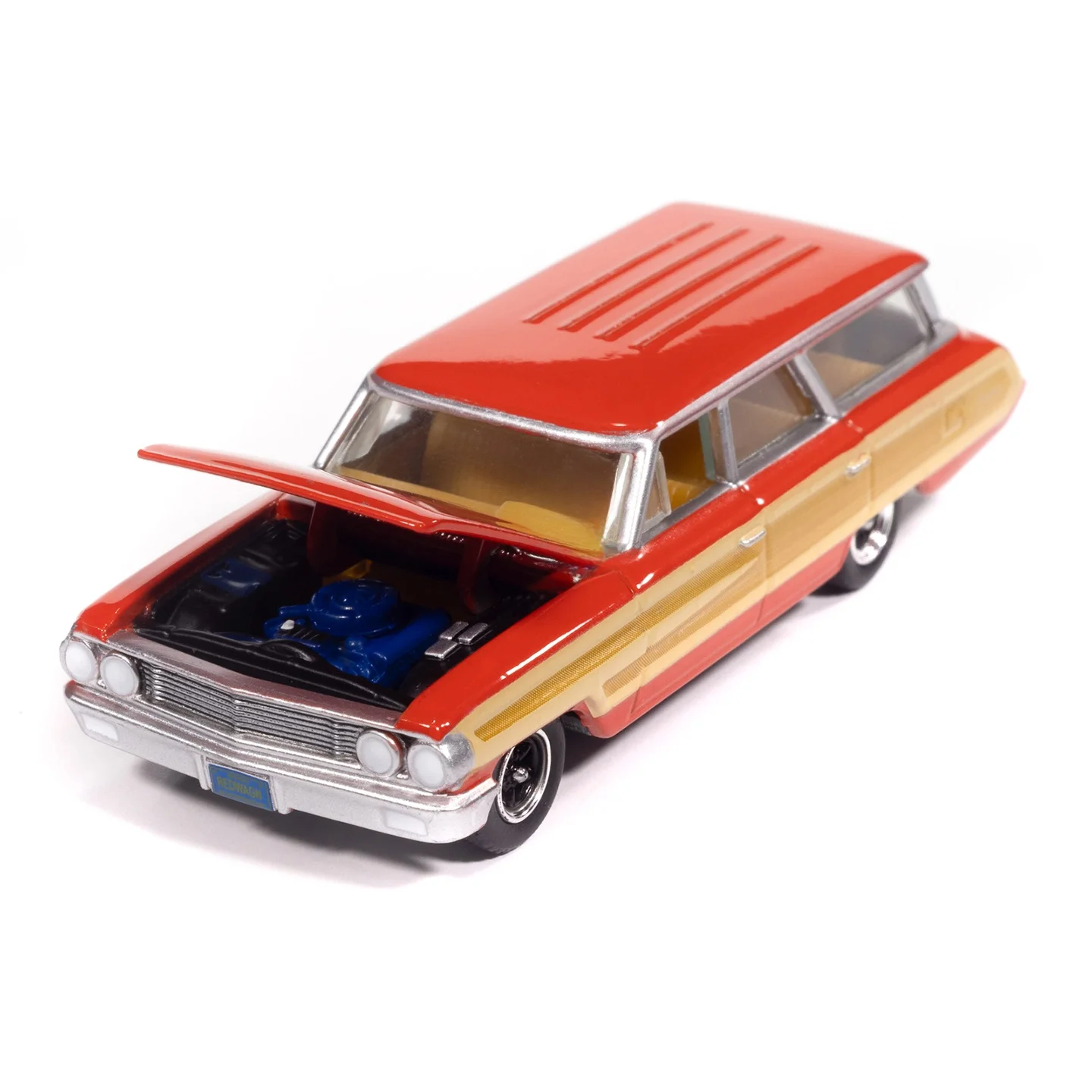 Auto World 164 Plymouth Fury Anger Sardine GT40 Sports Car