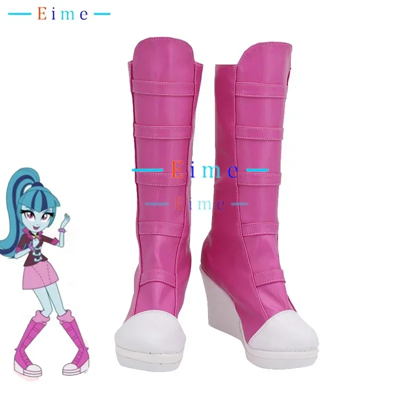 

Sonata Dusk Cosplay Shoes PU Leather Shoes Halloween Carnival Boots Anime Cosplay Props Custom Made