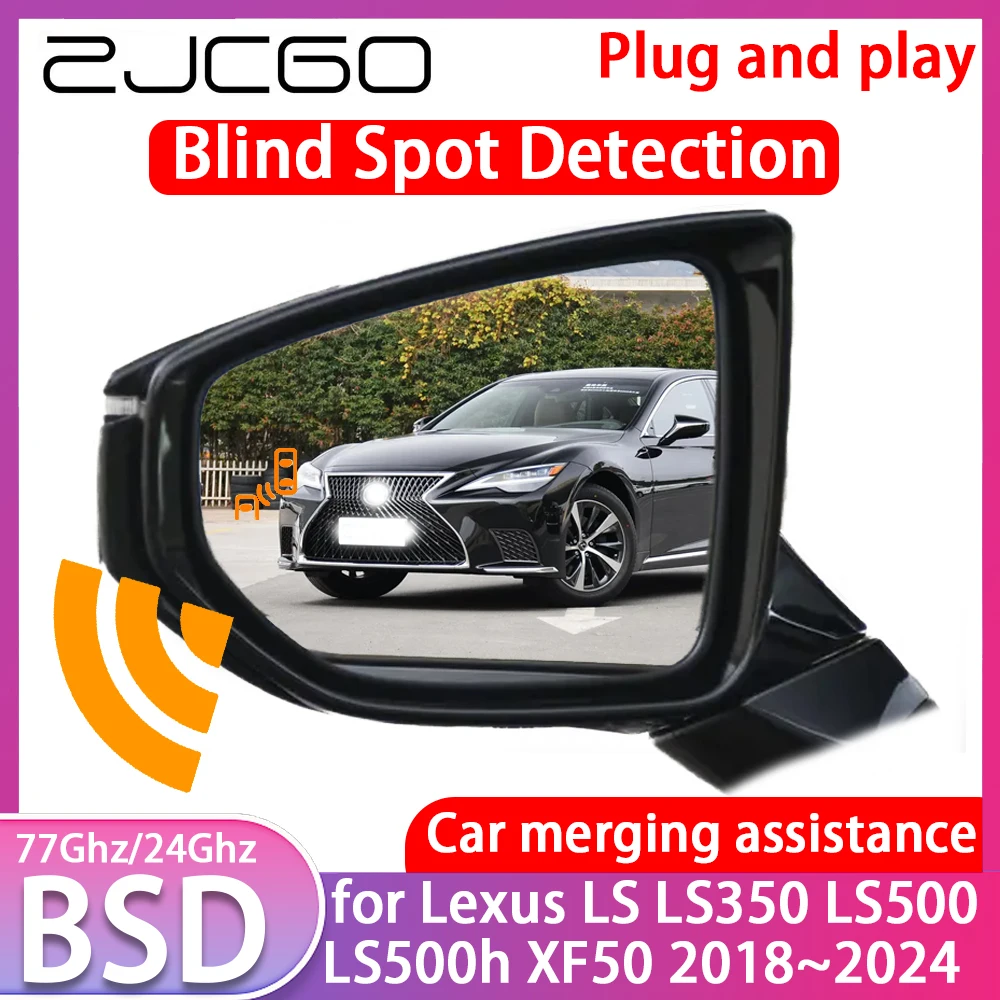 ZJCGO for Lexus LS LS350 LS500 LS500h XF50 Blind Spot Detection Car BSD BSA BSM System Driving Warning Radar Alert Mirror