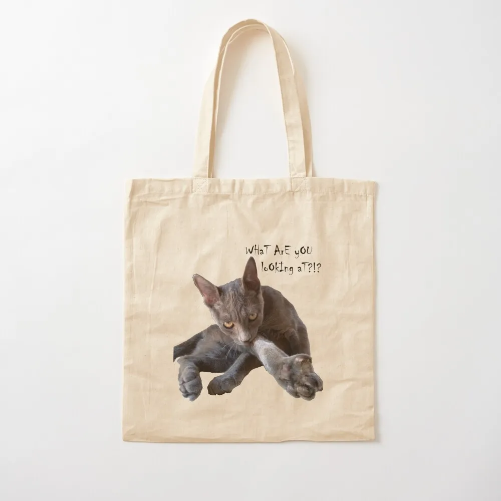 TeamBob says WHaT ArE yOU loOkIng aT?!? Tote Bag bags luxury women foldable reusable bag Canvas Tote Bag