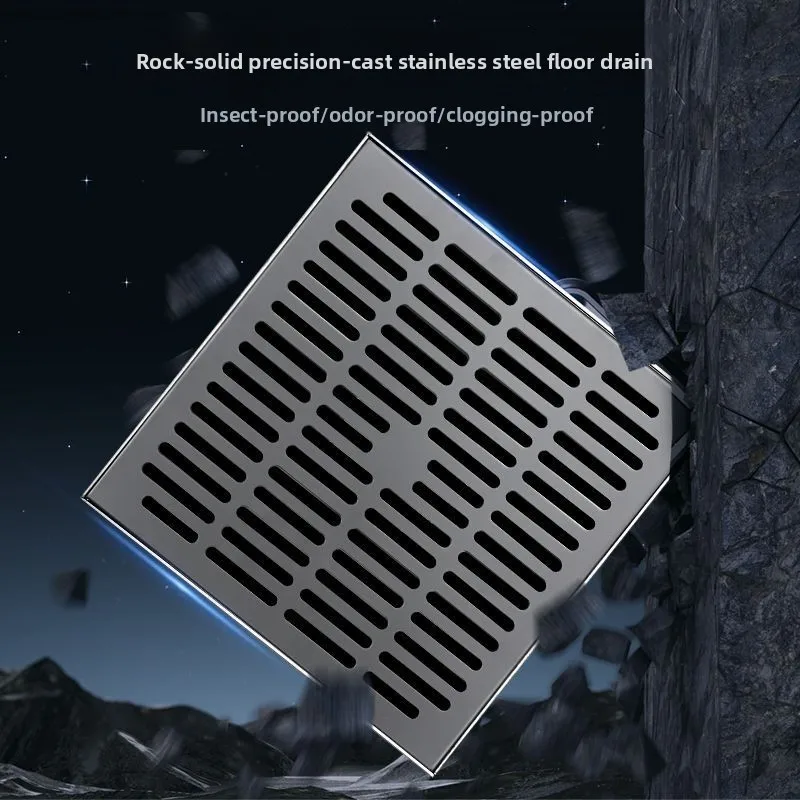 

Наружный напольный слив из нержавеющей стали 304, большой противозапаховый слив для ванной комнаты, террасы и двора