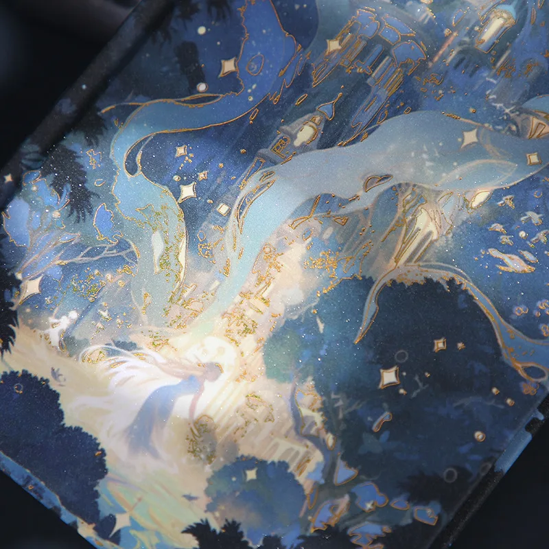 جديد الخيال الغابات مجلة بناتي ماجيك ضوء بقعة الحرفية كامل اللون التوضيح الصفحة الداخلية دفتر مذكرات حساسة ساحرة