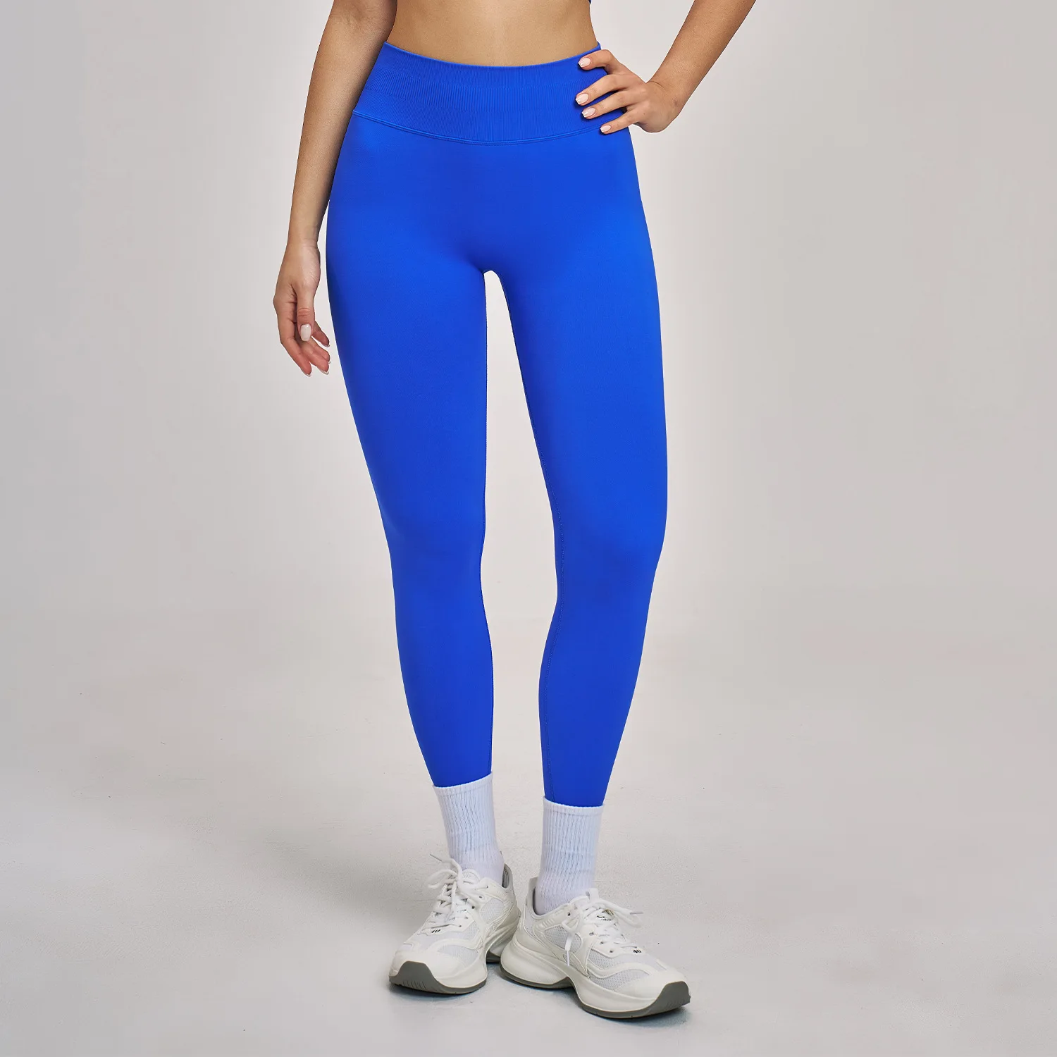 

High Waist Legging Ribbed Sport Gym Fitness Leggings Women Female Legging Tummy Control Running Tights Seamless Yoga Pants Wome
