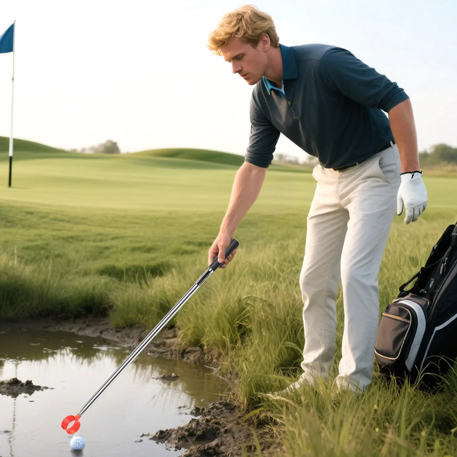 الكرة المسترد أداة كرة جولف المنتزع 9Ft/12Ft تلسكوبي جولف القابض أداة اكسسوارات للنساء لاعبي الغولف شجيرات المياه #2