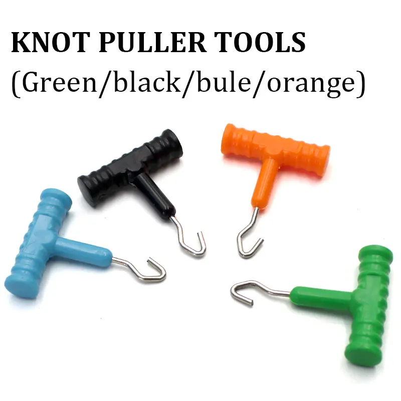 2pcs Green/Blue/Black/Orange Multi Knot Puller Tools Stainless Steel Hair Chod Helicopter Ronnie Rig For Carp Fishing Tackle