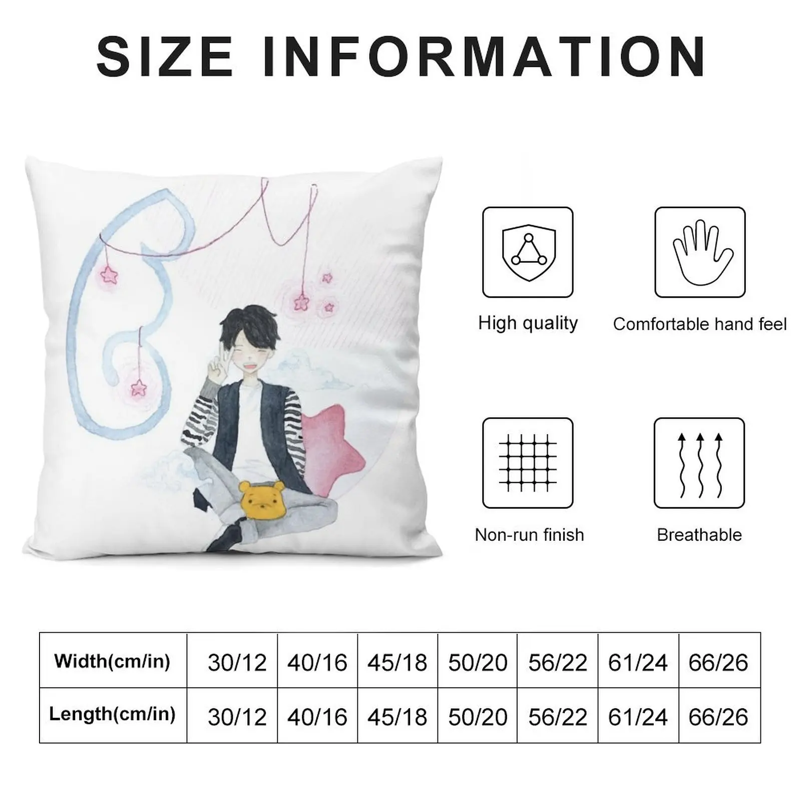 Yuzuru Hanyu fanart Throw Pillow Luxury Pillow Case Pillowcase Sitting Cushion Sofa Cushions Cover pillow