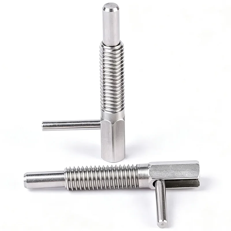 Indexing Plungers Index Bolt Stainless/Carbon Steel L-Handle For Index Holes  M6/8/10/12/16