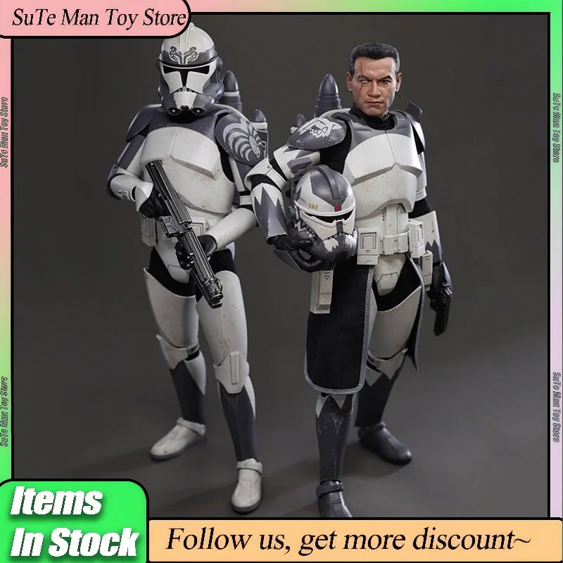 

Original Hot Toys 1/6 TMS141 Star Wars Clone Commander Wolffe Action Figure Trendy Doll Ornament Collection Desktop Toy Gift