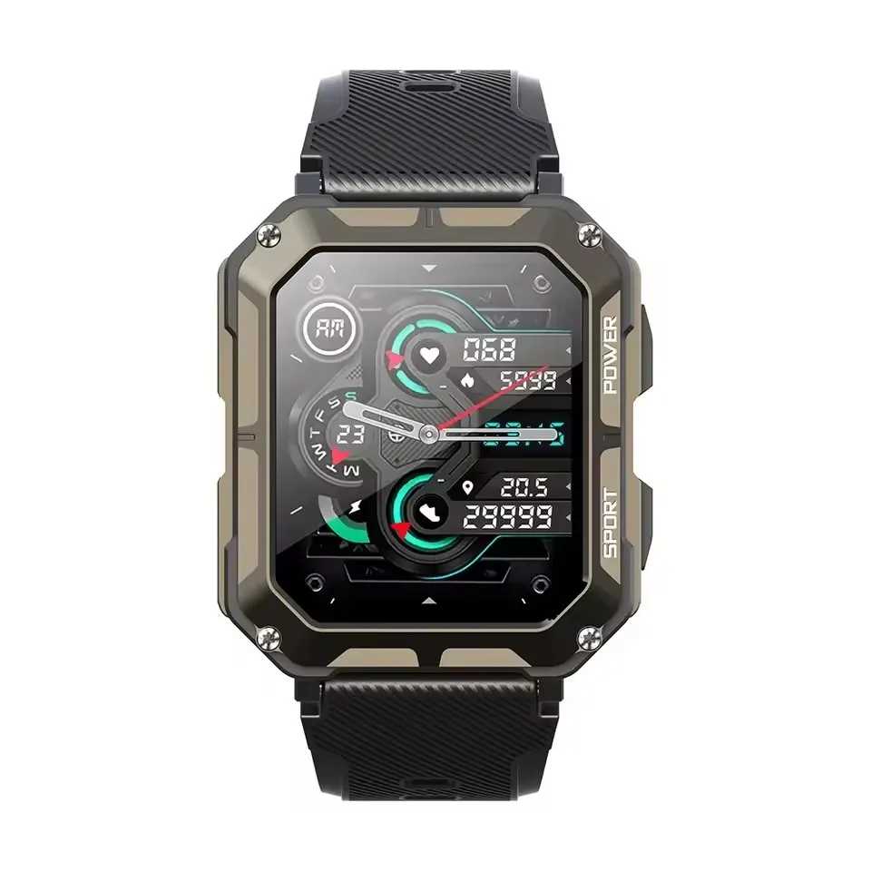 2024 Original Factory C20 Pro Smart Watches 380mah Waterproof BT Call Sport Fitness Tracker Smart Watch for Android Ios