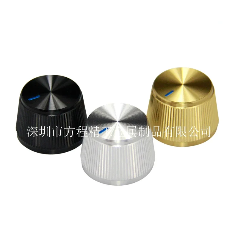 Aluminiumlegierungs-Drehknopf mit schwarzer Marshall-Streifen-Optik: Perfekte Wahl für Audiogeräte und Verstärker