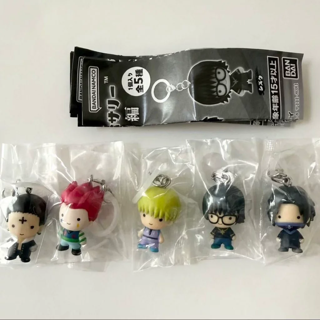 Bandai Gashapon Keychain Hunter X Hunter Phantom Troupe Character Pendant Mini Anime Figure Hisoka Chrollo Lucilfer Bag Charm view 3
