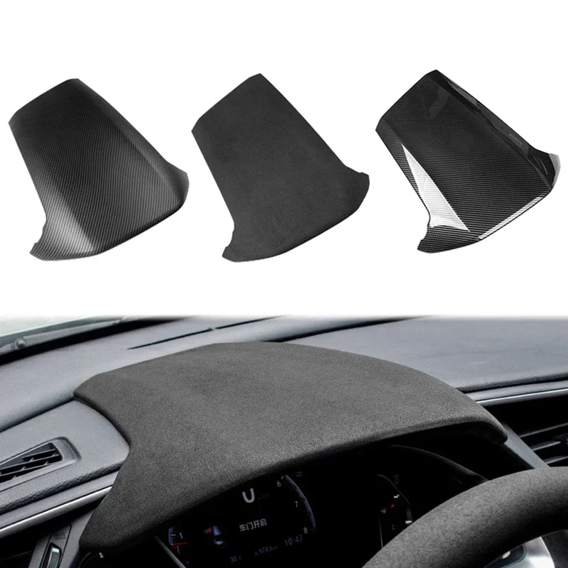 1Pc Steering Wheel Center Console Instrument Panel Cover Car Decor Stickers Modification Fit for Honda Civic FC FK7 FK8 10th Gen