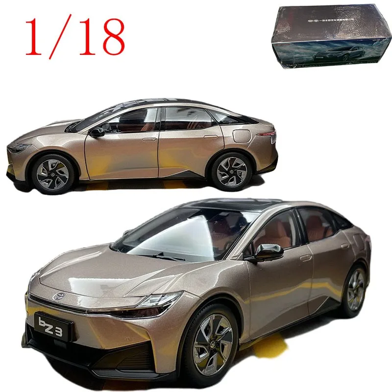 

Diecast 1/18 Scale FAW Toyota BZ3 E-TNGA 2023 Model Year Original Manufacturer Alloy Car Model Toys for Boys Gift