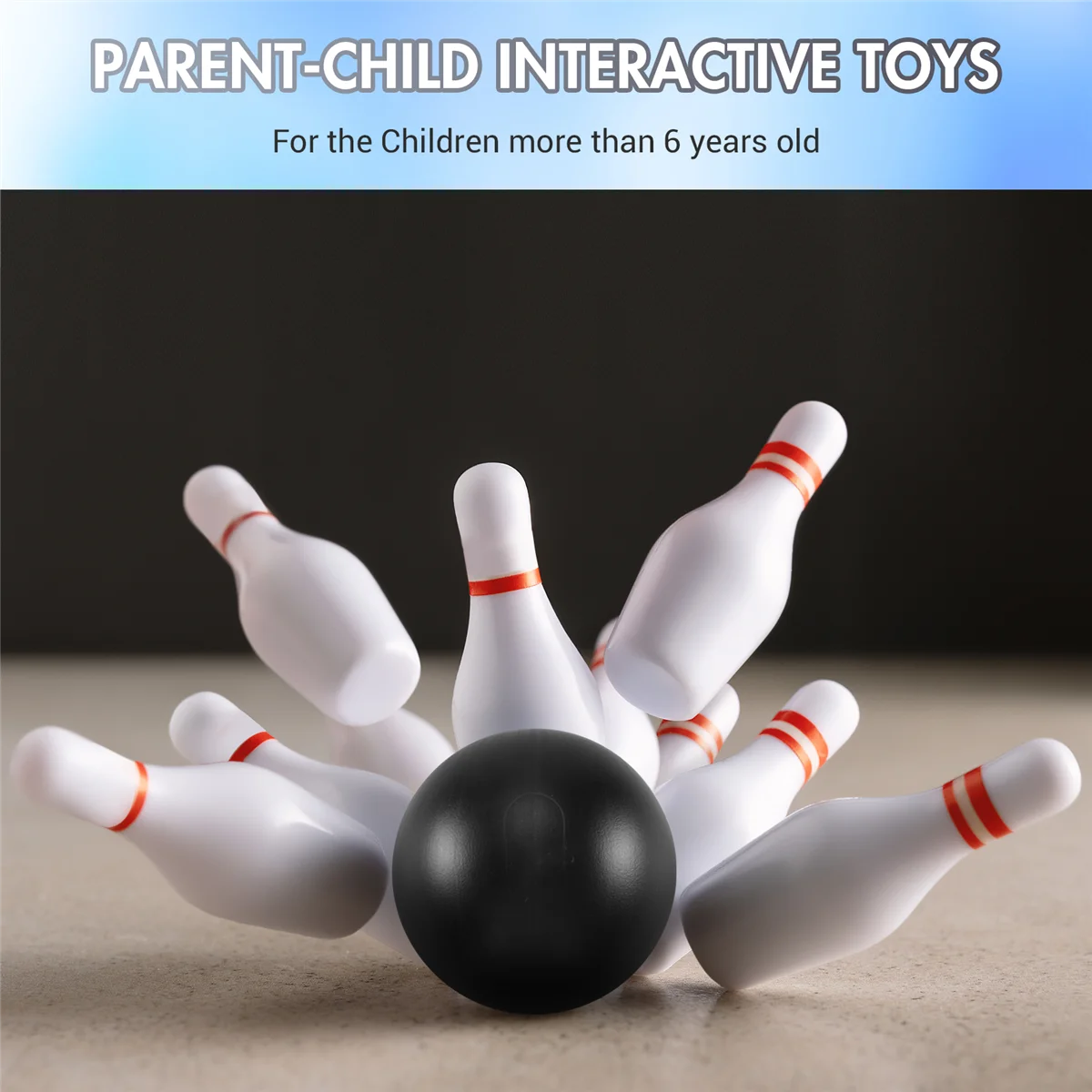 ABJU Children's Bowling Toys Set Outdoor Parent-Child Sports Toys Baby Ball Toys Indoor Leisure Toys