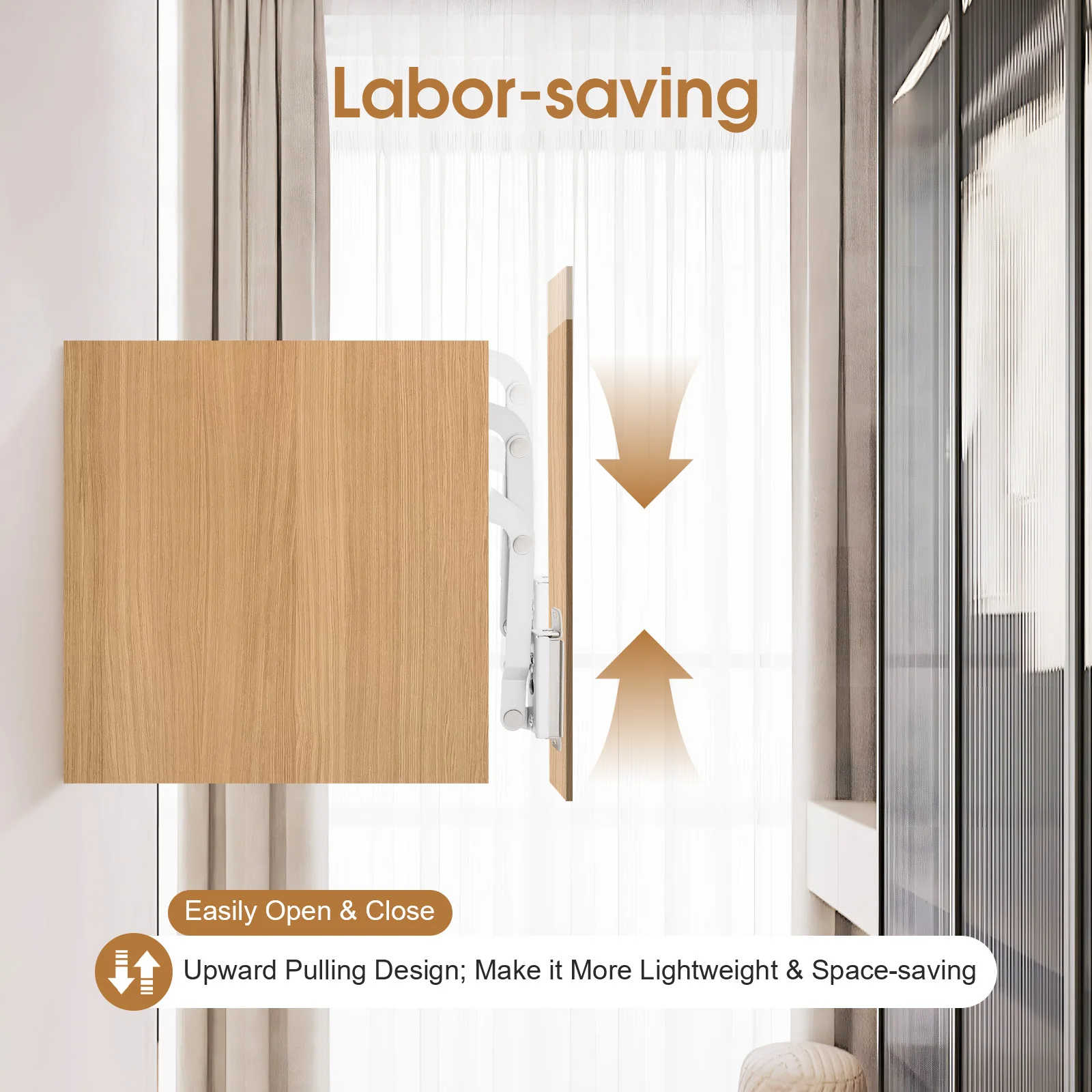 خزانة حتى البقاء مجموعة رفع الباب عالية القوة توفير العمالة 2x250N رفع الباب للخزائن حصير الحصير خزائن التلفزيون مقلوبة