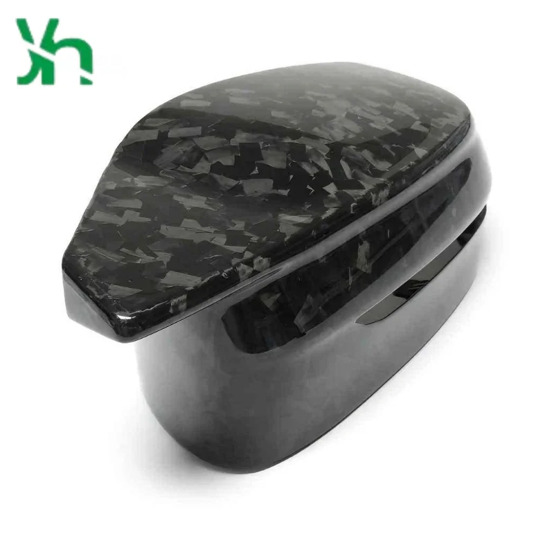 ل BMW G80 G82 G83 G87 G26 G42 I4 M2 M3 M4 2021-2024 RHD غطاء مرآة الكربون الأسود استبدال