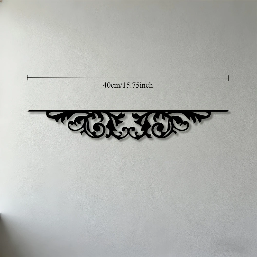 CIFBUY Iron Wall Art,2D Flat Laser Cut Ornate Scroll Metal Hanging Sculpture,Rustproof Powder‑Coated Wall Decor