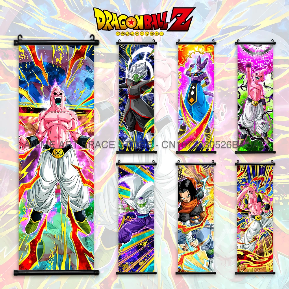 Dragon Ball GT Hängende Malerei Giru Anime Poster Son Goku Wandkunst Trunks Scrolls Bilder Pan Home Dekoration Vegeta Tapete – Detail 2