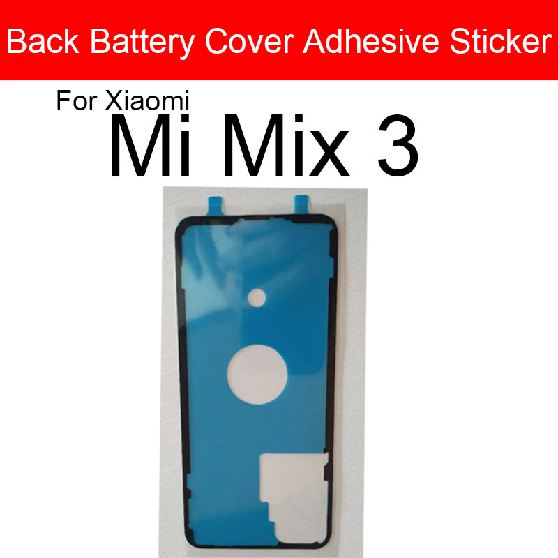 Pegatina adhesiva para cubierta de batería trasera de Xiaomi Mi Mix 2s Mix 3 Mix 4 Mi A3, cinta adhesiva para puerta trasera, piezas de repuesto