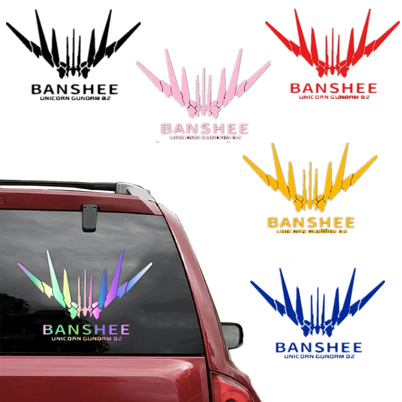 

Cartoon GUNDAM Anime UNICORN-RX2 Car Stickers Car Decoration Colorful Laser StickersScratches Cover Children's Toys BirthdayGift