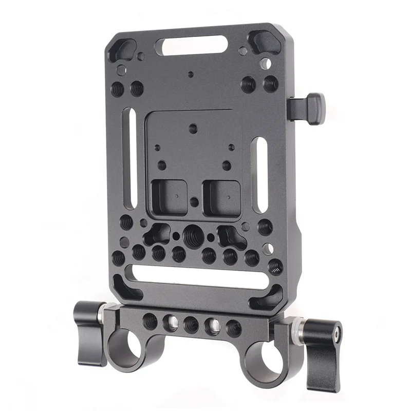 

Smart-Jlwin V-Type Interface Battery Pinch Plate 15Mm Guide Rail Pipe Clamp Fixed Base Photography Easy Install Set 78 X 134Mm