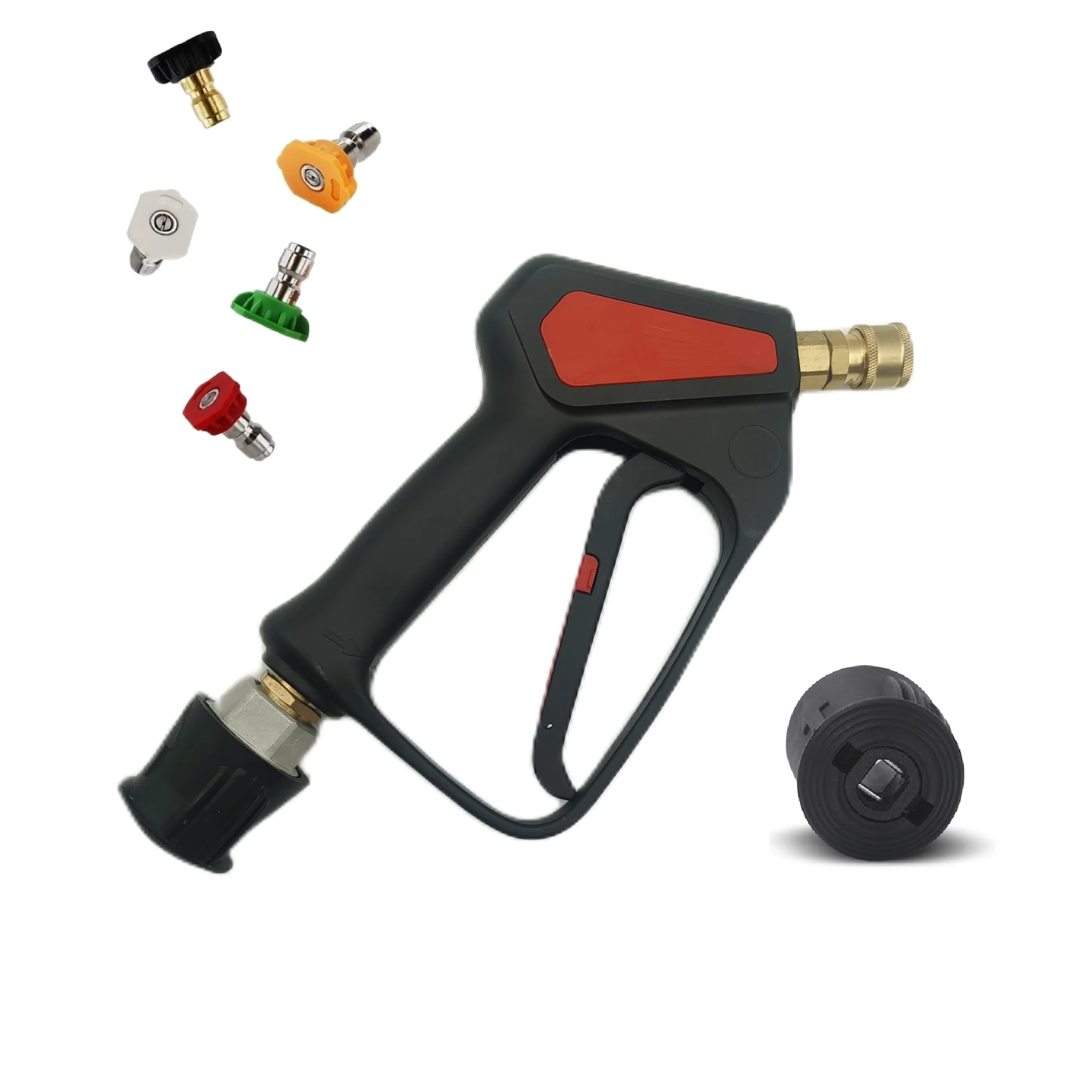 Swivel Inlet 4000 PSI High Pressure Spray Gun With Quick  Adapter Connect Color Nozzle Kit For Karcher/Nilfisk/Bosch Car Wash