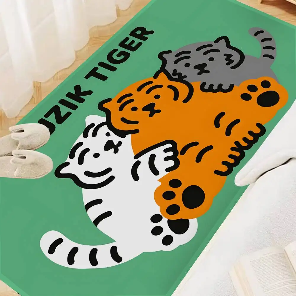 M-MUZIKS T-TIGER Kitchen Mat Nordic Style Bedroom Living Room Doormat Home Balcony Anti-Slip Welcome Rug