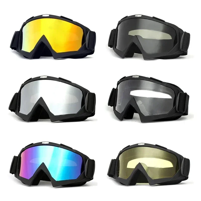 Motocross Racing Goggles Skiing Riding Eyewear Sports Snow Motorcycle Sunglasses Windproof Protection Cycling Helmets Glasses