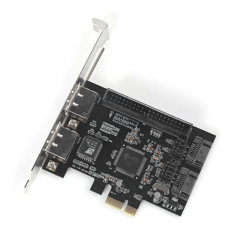 

PCI Express плата расширения JMB363 PCI-E PCIe на 2 порта SATA IDE eSATA адаптер конвертер RAID контроллер карта для майнинга BTC