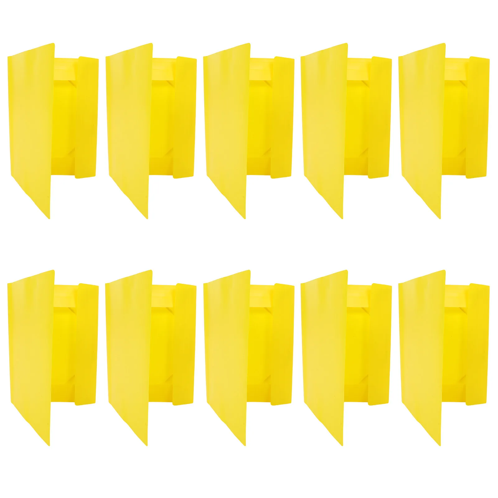 

10Pcs A4 Document Folder Elastic Band Elastic Closure Portable Paper Folder Office School Receipt Organizer Yellow Document