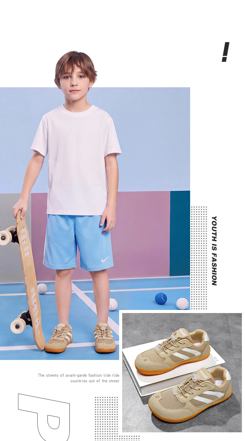 Kinder-Barfußschuhe mit breiter Sohle für Jungen und Mädchen, rutschfeste, atmungsaktive Kindersportschuhe, Zero-Drop-Wanderschuhe – Detail 3