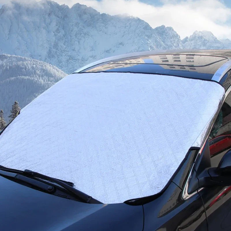 Car Windshield Snow Sun Shade Waterproof Protector Front Windscreen Cover Summer and Winter Dual-purpose Sunshade Snow Shiled