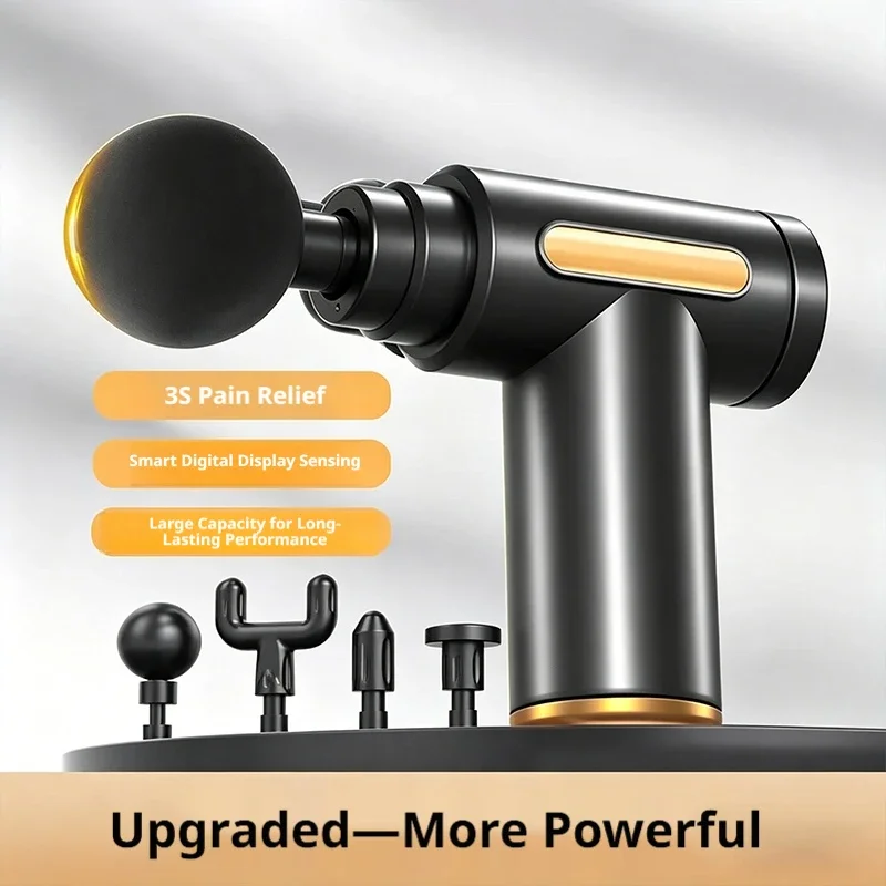 Mini Electric Fascia Gun, Portable Handheld Muscle Relaxer, 6-speed Massage Gun for Full Body Massage and Soreness Relief
