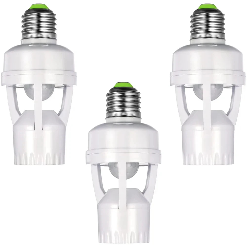 AC100-240V E27 Socket Converter with PIR Motion Sensor LED E27 Lamp Base Intelligent Switch Light Bulb Lamp holder