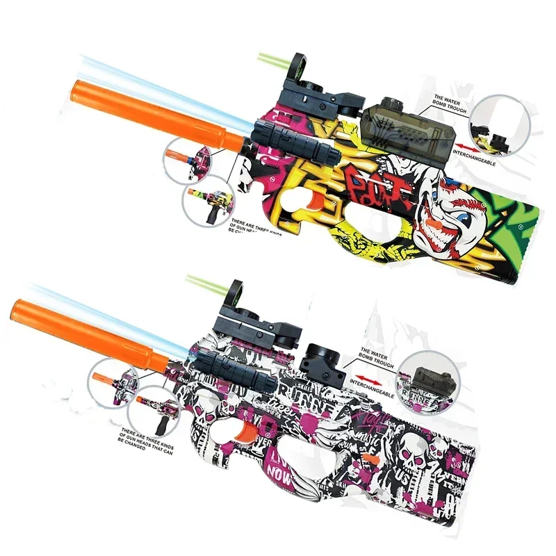 

Electric Splatter Ball Toy Gun Outdoor Activities Games Airsoft Pistol With 50000 Water Beads Boys Adults Gifts