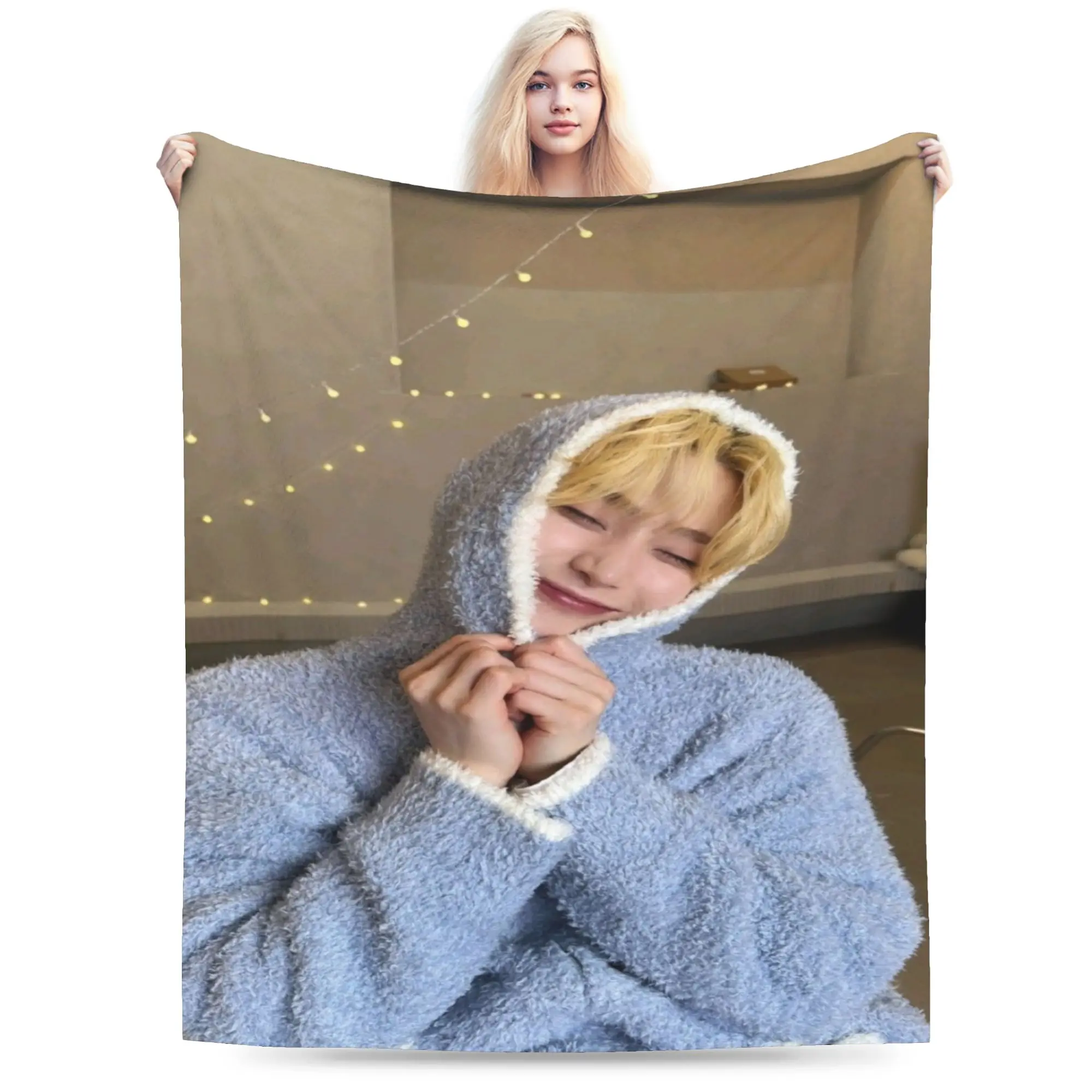 Warm Soft Throw Blanket Plane Travel S-SUNOO Sunshine Blankets  Flannel Bedspread For Bedroom Graphic Sofa Bed Cover