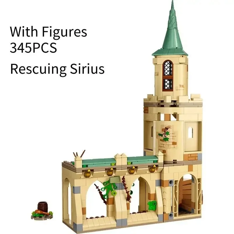 345PCS 76401 Wizarding World Magic Movie Rescue Sirius Series Model Building Block Bricks Toys For Kids Birthday Christmas Gifts