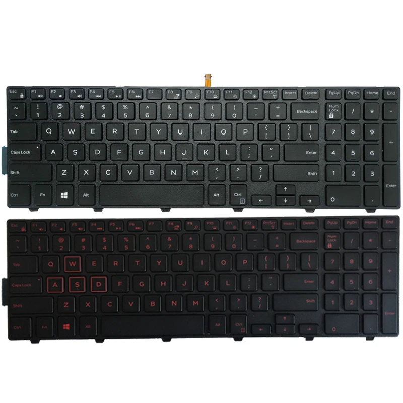 

US laptop Keyboard FOR DELL PK1313G1B00 MP-13N83USJ698 490.00H07.0A01 PK1313G2B00 V147225BS V147225BS1 PK1313G3A00