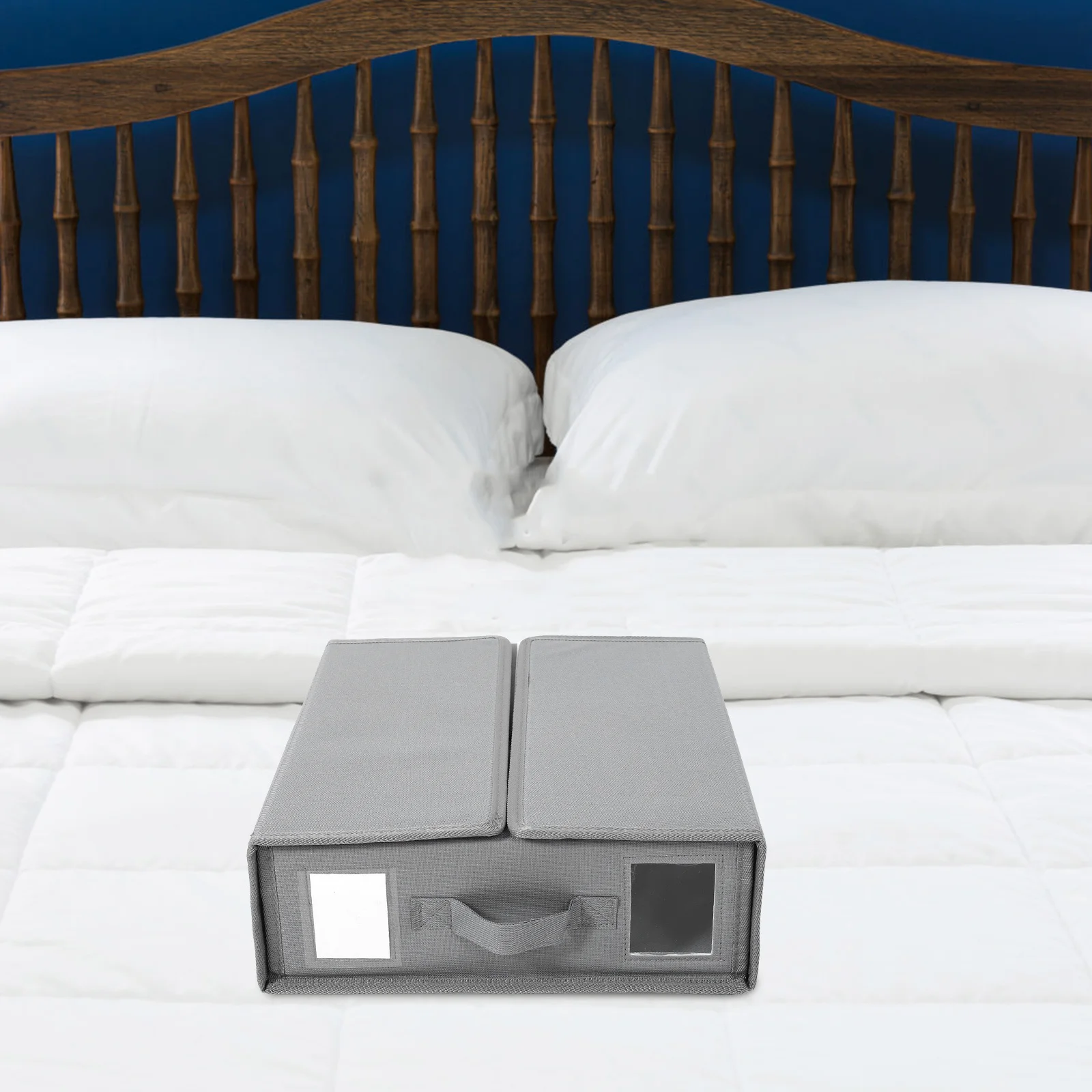 

Bed Sheet Organizer Storage Box Foldable Oxford Cloth Zipper Closure For Sheets Blanket Pillowcase Closet Organizing