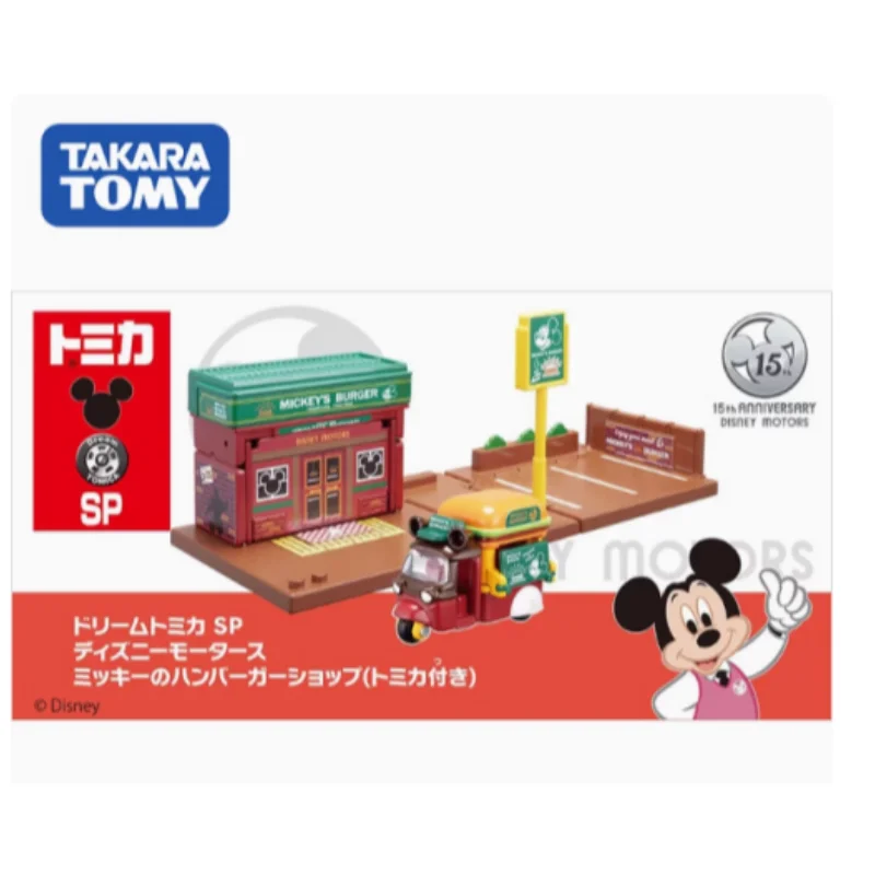 TAKARA TOMY simulation alloy car model girl toy Mickey Minnie Donald Duck classic car, girl boy toy, child holiday birthday gift