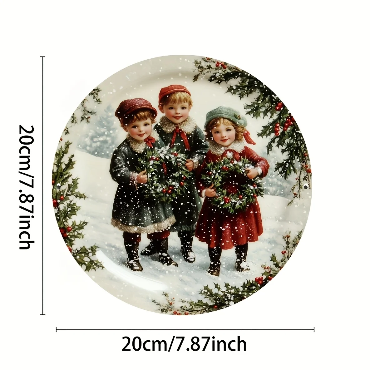 Vintage Victorian Nativity Scene Metal Sign - 8x8 Inch, Perfect for Christmas & Holiday Decor, Ideal Gift for Bedroom, Living Ro