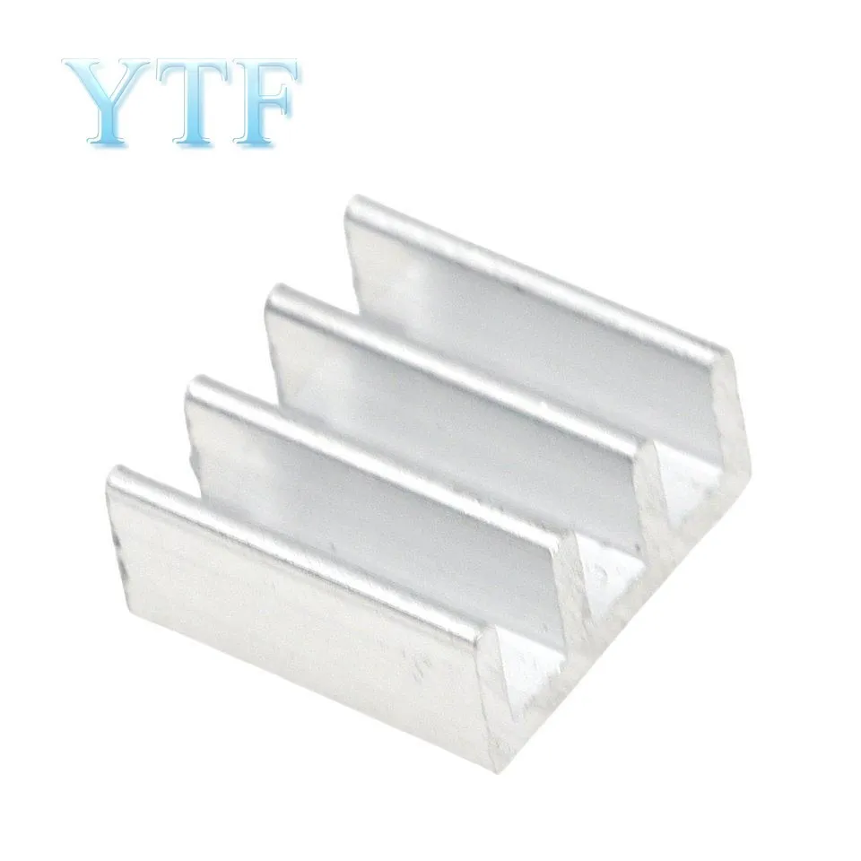 10 Stks/partij Koelbak Radiator Koeler Radiator 11X11X5.5Mm Hoge Kwaliteit Zilver Koellichaam