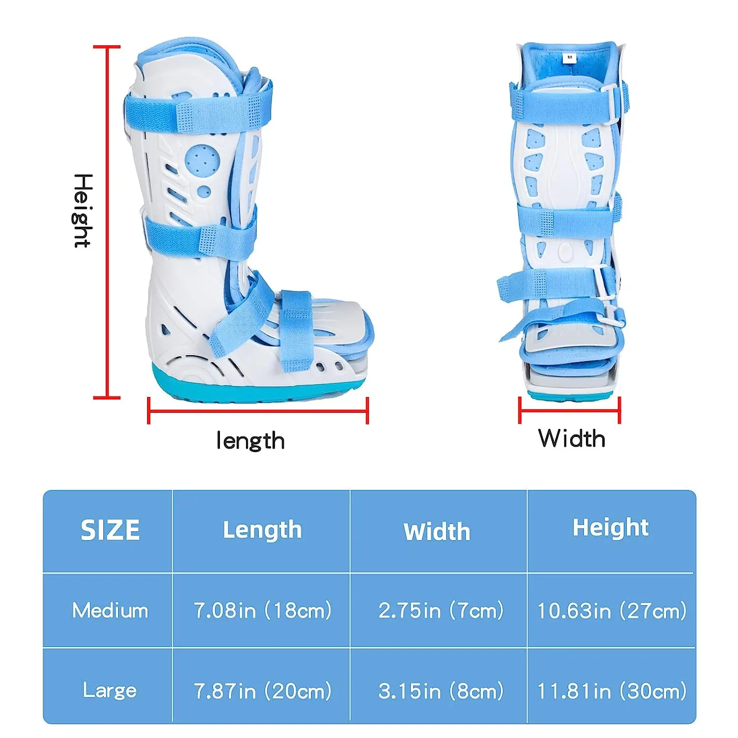 Kids Air CAM Walking Boot Children Medical Inflatable Walker Orthopedic Support Boot for Foot Fracture Ankle Sprain