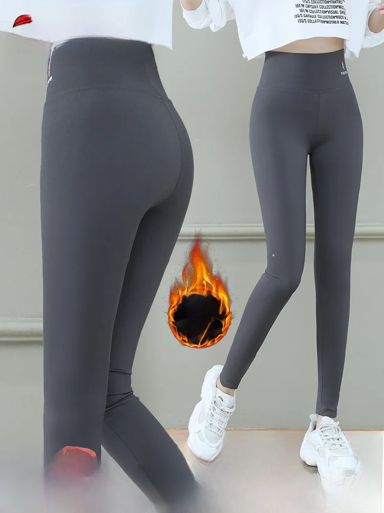 

Women's Fce Lined Yoga Pants Fitn Tummy Control Casual Autumn Winter New Sle TUCANO ark Pants Long Leggings