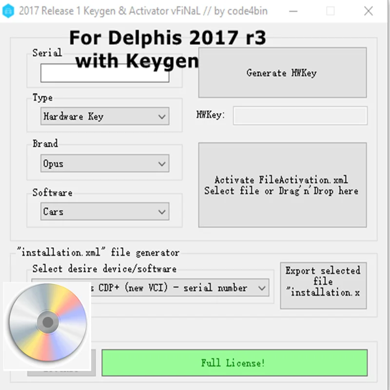 NEW 2017.R3 Free active Software latest 2017.3 for d-elphis 2017.R3 multidiag for vd for car and truck without keygen